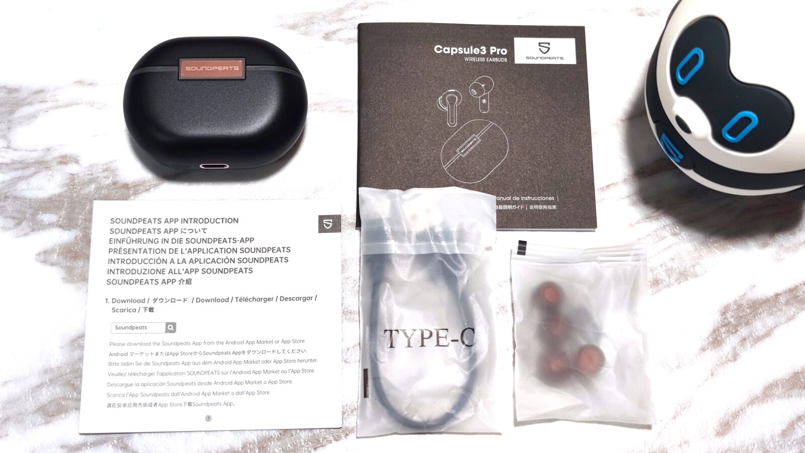 SOUNDPEATS Capsule3 Pro 内容物